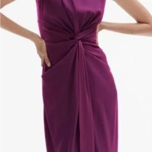 MM Lafleur Taylor Twist Front Rich Midi Dress